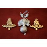 Honourable Artillery Company (Territorial Regiment) Other Ranks Cap Badge (White-metal), slider. K&