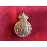 Royal Military College Officer-Cadets' Geo V Cap Badge (Gilding-metal), two lugs. K&K: 1075