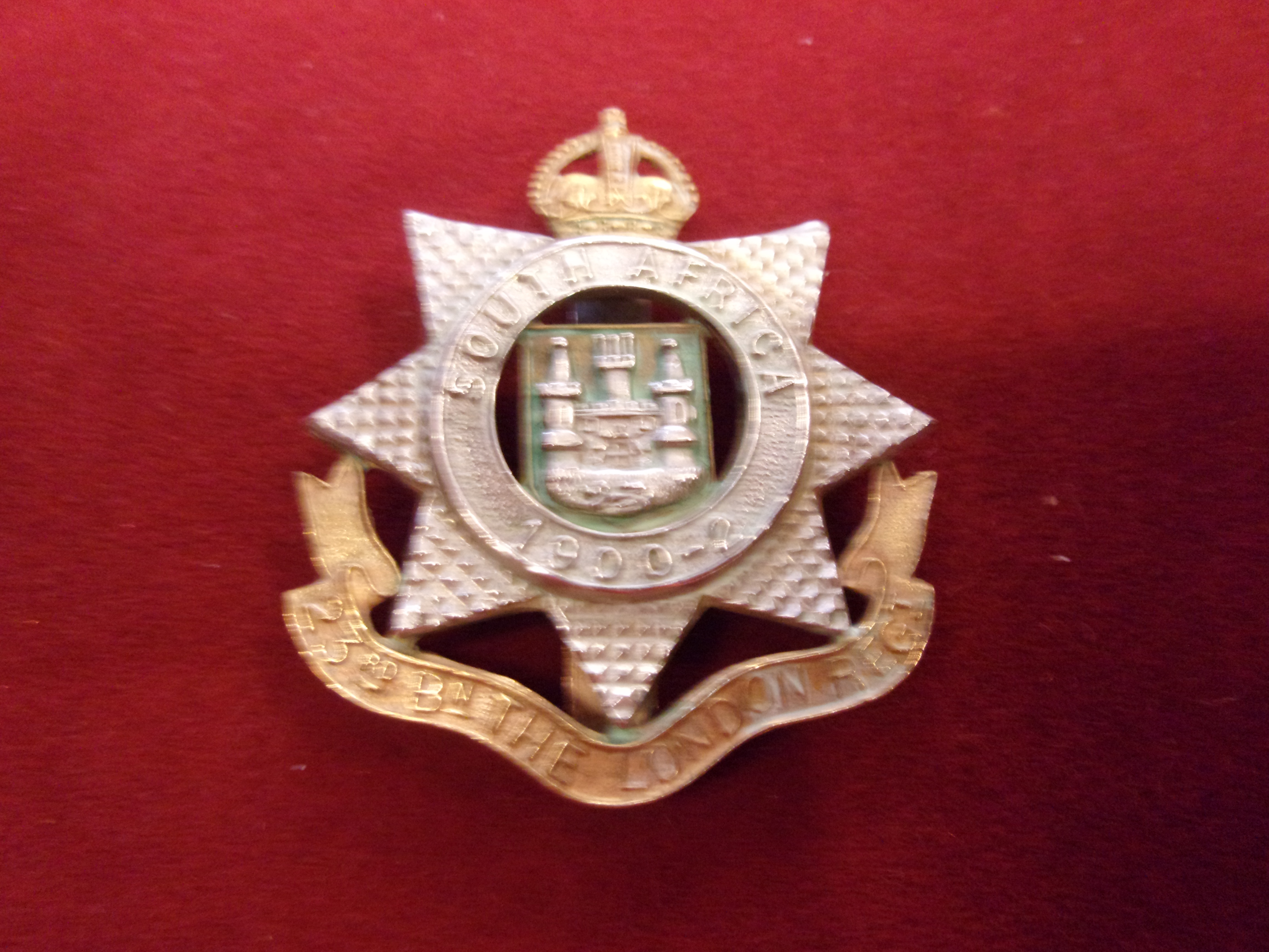 23rd London Regiment Cap Badge (Bi-metal), slider. K&K: 1855