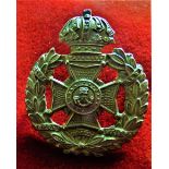 Rifle Brigade (The Prince Consorts Own) Victorian Cap Badge (White-metal), two lugs. K&K: 703