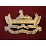 Gloucestershire Regiment Victorian Other Ranks Cross Belt pouch valise badge (Brass) Two lugs.