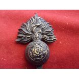 1-4th City of London Battalions (The Royal Fusiliers) WWI Other Ranks Cap Badge (Blackened-brass),