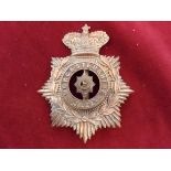 Worcestershire Regiment Victorian Shako Plate 1890-1901 K&K 287/319 (Gilding-metal, lugs)