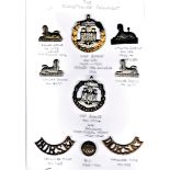 Dorsetshire Regiment Military Badges Including: The Dorsetshire Regt and Territorial Regt Cap