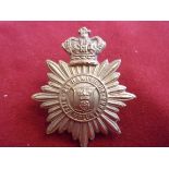 2nd Hampshire Rifle Volunteers Victorian Cap Badge (Gilding-metal), two lugs. QVC, an excellent