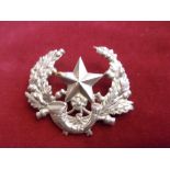 2nd Battalion Cameronians Scottish Rifles Glengarry badge (White-metal), two lugs. K&K: 631