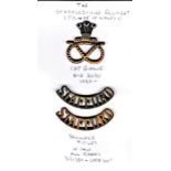 Staffordshire Regiment (Prince of Wales's) EIIR Cap Badge (Bi-metal), slider. K&K: 2050 with a