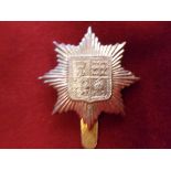 13th County of London Battalion (Kensington) Regiment WWI Cap Badge (White-metal), slider and made