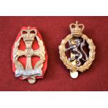 Queen Alexandra's Royal Army Nursing Corps and Women's Royal Army Corps EIIR Cap Badges (Bi-