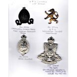 Officers Training College/School Cap Badge (4) including: Chigwell School Essex First Version (