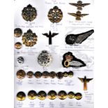 British and Commonwealth Royal Air Force Collection on a sheet: Royal New Zealand Air Force, RAF Cap