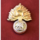 Royal Regiment of Fusiliers Officers EIIR Cap Badge (Gilt), slider.