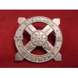 The Highland Regiment WWII Glengarry Cap Badge (White-metal), two lugs. K&K: 2023