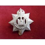 Devonshire Regiment 4th Volunteer Battalion (Barnstable) WWI Cap Badge (White-metal), slider.