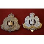 The Suffolk Regiment Forage War Economy Cap Badge (Gilding-metal), two lugs, third type. K&K: 605-