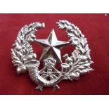 2nd Battalion Cameronians Scottish Rifles Other Ranks Glengarry badge (White-metal), two lugs. K&