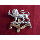 Herefordshire Regiment Territorial Regiment Forage Cap Badge (Bi-metal), slider. K&K: 1793