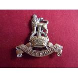 Royal Army Pay Corps WWII Officers Economy Cap Badge (Brass), tab fitting. K&K: 2134