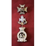 45th & 95th Nottinghamshire and Sherwood Foresters (Notts & Derby) Glengarry Badges and Forage Cap
