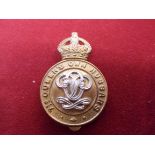 7th The Queen's Own Hussars WWI Other Ranks Cap Badge (Bi-metal), two lugs and non voided crown