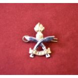 Gurkha Rifles Engineers Cap Badge (Staybright), two lugs