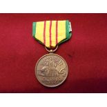 United States of America Vietnam War Service Medal, scarce maker '(V) - G.I'