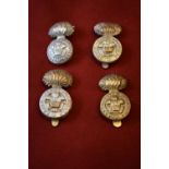 The Royal Welsh Fusiliers WWI Cap Badges, three variations (Bi-metal, Brass-economy and White-