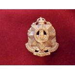 10th County of London Regiment (Hackney) Other Rank WWI Cap Badge (Gilding-metal), slider, an