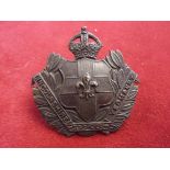 Lincolnshire Yeomanry (Lancers) WWI Officers Cap Badge (Bronzed), two lugs. K&K: 1483