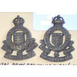 British WWII Officers Royal Army Ordnance Corps, KC (Bronze, lugs) a fantastic pair