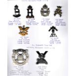 Cavalry Regt of WWII Cap Badge (8) 22nd Dragoons, 23rd Hussars, 24th Lancers, 25th Lancers, 26th