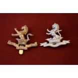 7th (The Princess Royal's) Dragoon Guards WWI Cap Badge (White-metal), two lugs. K&K: 748. First