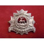 Bedfordshire Regiment 2nd (Hemel Hempstead) Volunteer Battalion WWI Cap Badge (White-metal), two