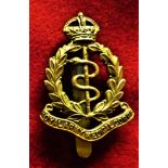 Royal Army Medical Corps Cap Badge (Brass), slider. K&K: 1007