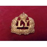Prince Albert's Own Leicestershire Yeomanry (Hussars) Forage Cap Badge issued between 1908-1922