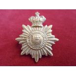 2nd Hampshire Rifle Volunteers Victorian Cap Badge (Gilding-metal), two lugs. QVC, an excellent