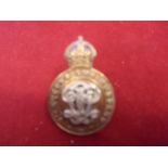 7th The Queen's Own Hussars WWI Cap Badge (Bi-metal), two lugs. K7K: 759