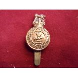 Royal Devonshire Yeomanry (Artillery) WWII Cap Badge (Brass), slider. K&K: 2302