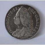 1745 'LIMA' George II Halfcrown, NONO old bust, Good fine/NVF, S 3695