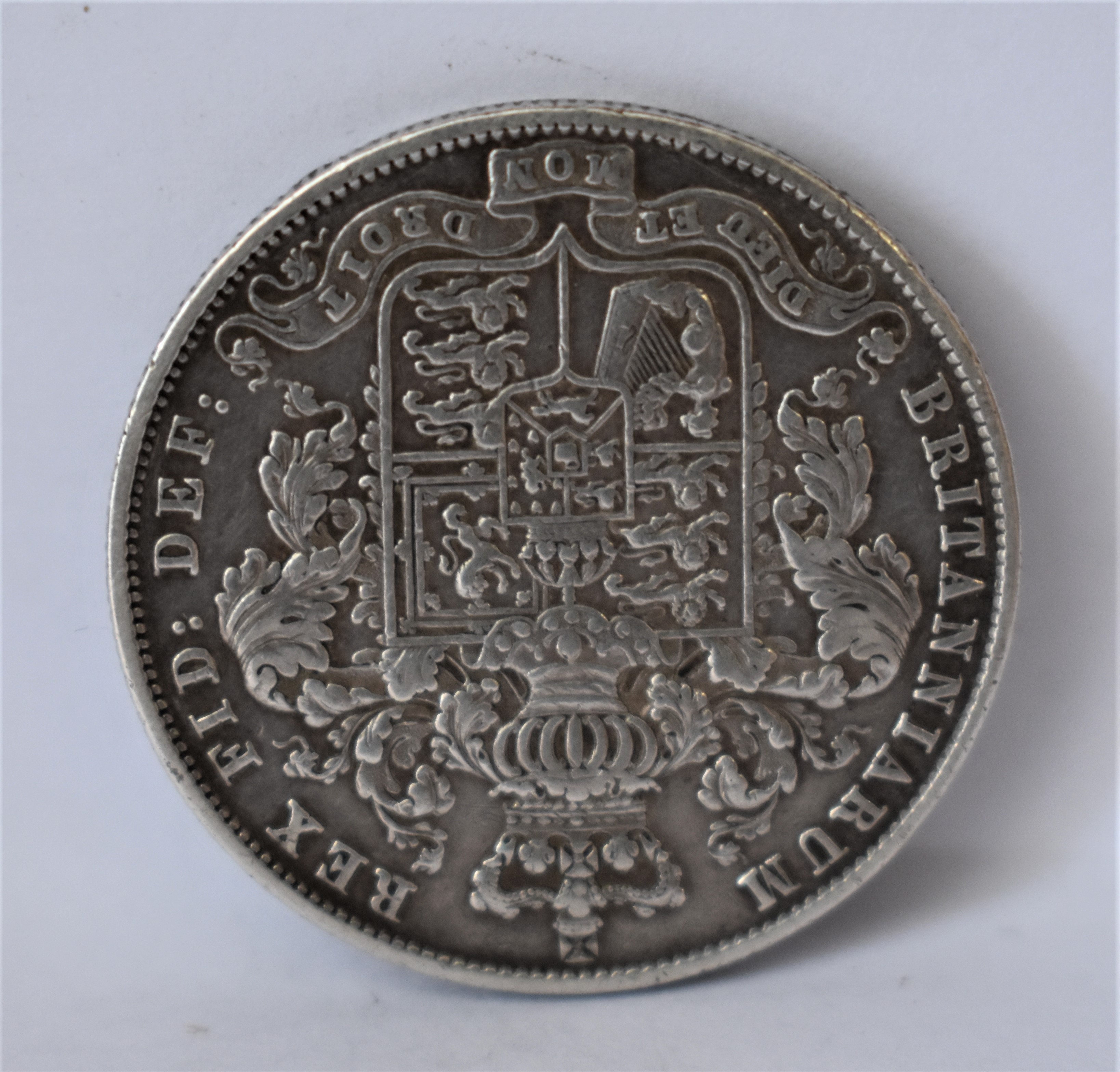 1825 George IV 'Bare head' Halfcrown, GVF, small ER's, S 3809 - Image 2 of 2