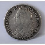 1746 'LIMA' George III Halfcrown, NONO, Old bust, S 3695A, NVF