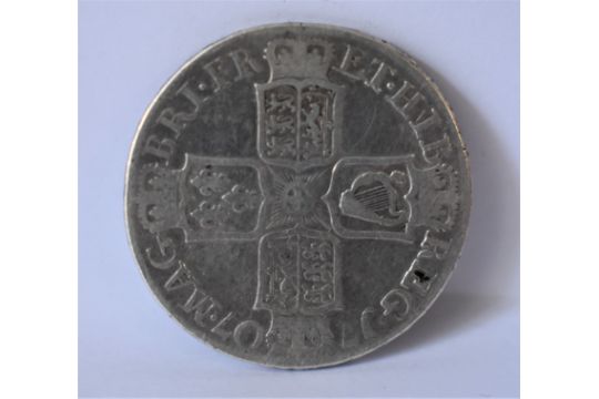 1707 Anne Halfcrown. SEPTIMO, S 3605, Fine - Image 2 of 2