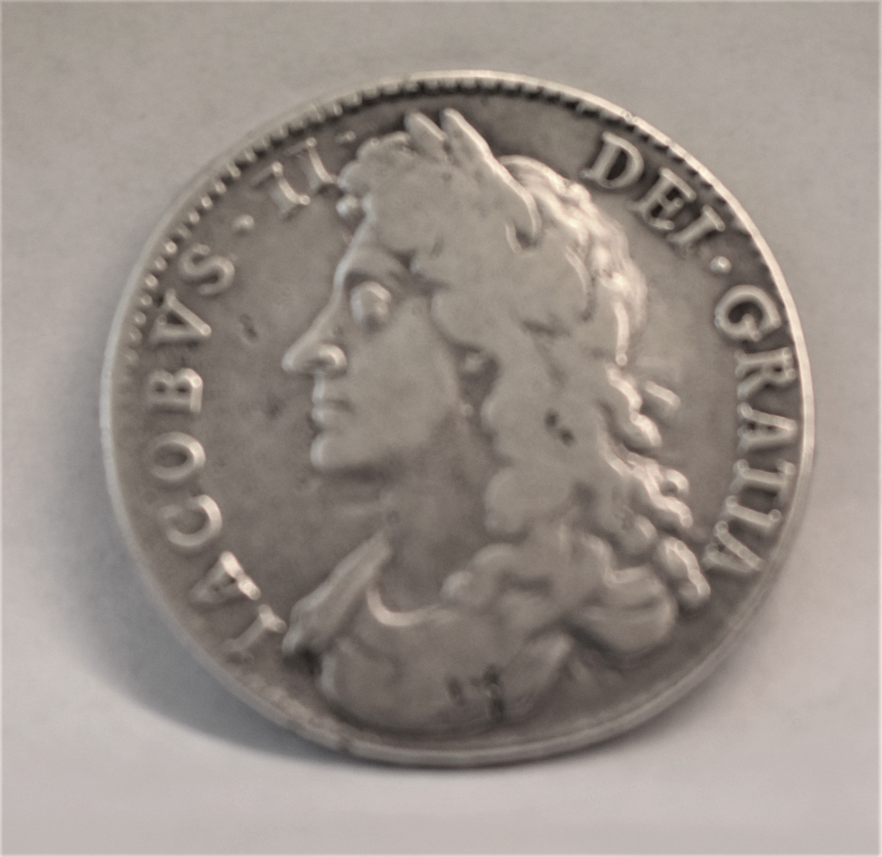 1687 James II Halfcrown Tertio, A/Fine S 3408
