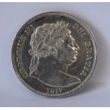 1817 George III Bull Head Halfcrown, S 3788 NEF