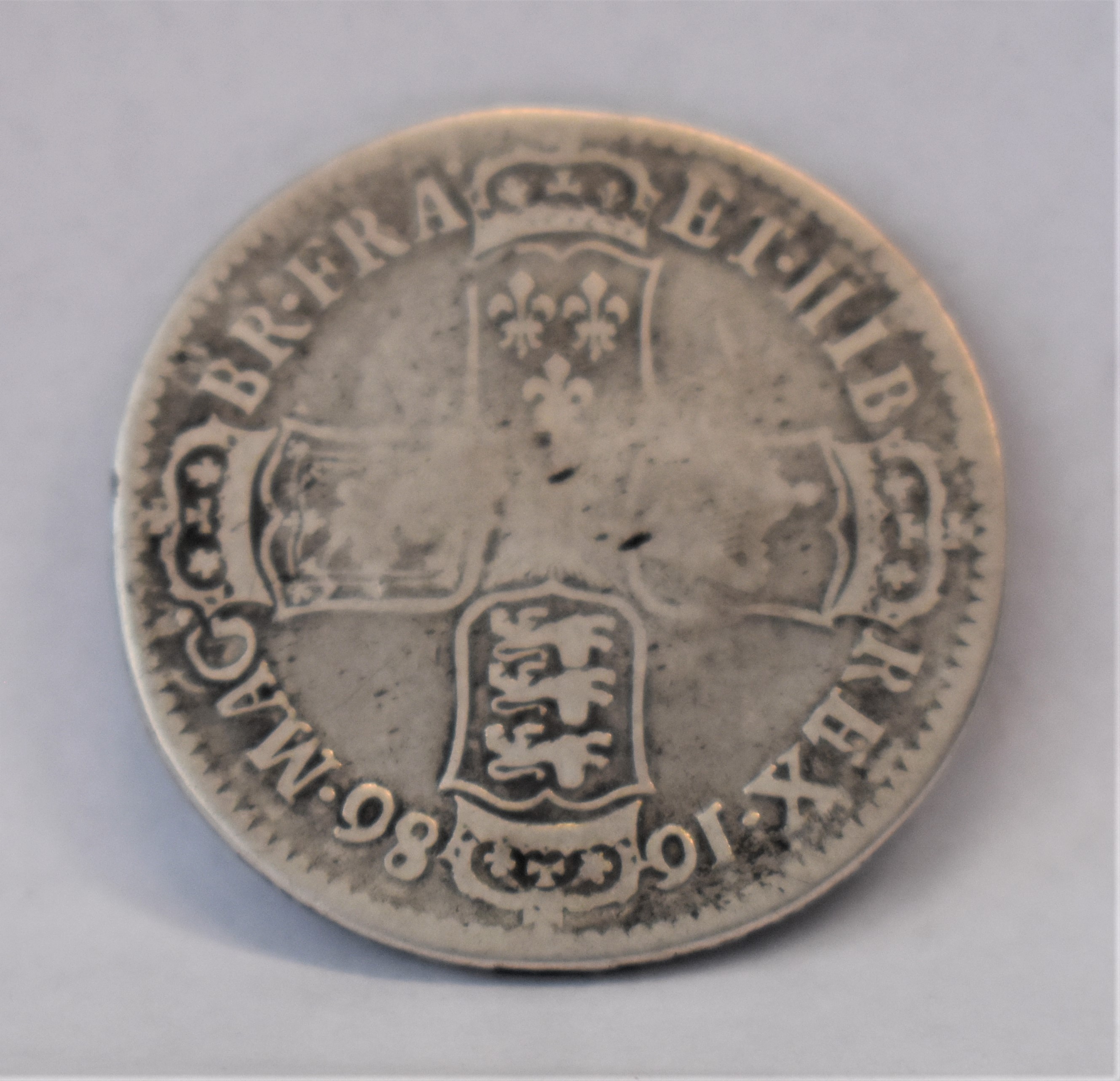 1686 James II Halfcrown Scondo, S 3408 N/Fine, S 3408 - Image 2 of 2