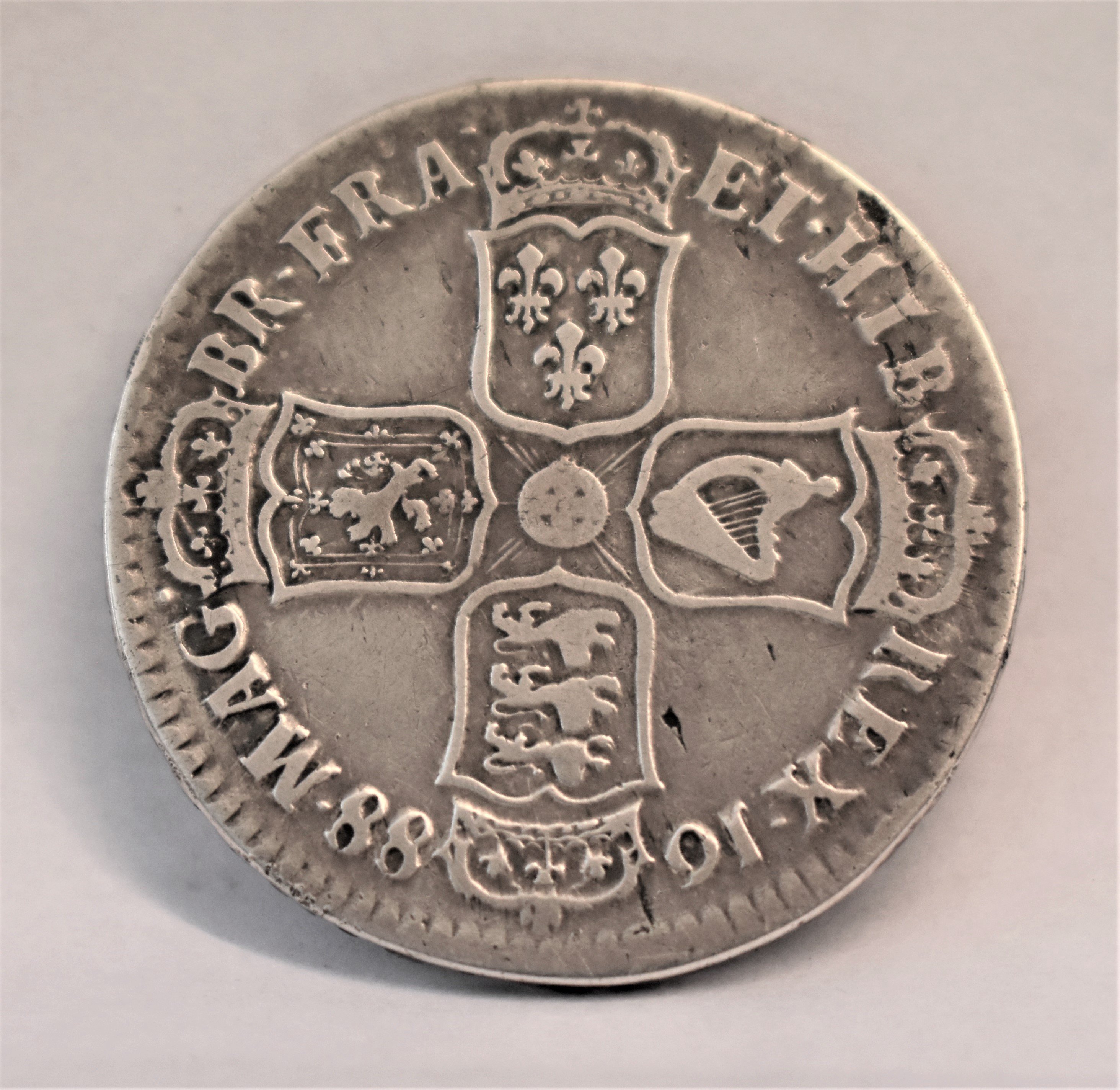 1688 James II Halfcrown QUARTO, Fine - Image 3 of 3