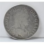 Great Britain 1671 - Tertio, Third bust Charles II Crown S 3358, Near Fine