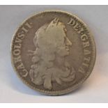 1670 XV, First Bust Charles II Halfcrown, S 3365 N Fine