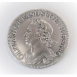 1658 Oliver Cromwell Halfcrown, obv Bust of Cromwell, rev Crowned Shield 1658, H1 type legend