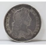 Great Britain 1679 Primo Charles II Crown - Good fine/NVF